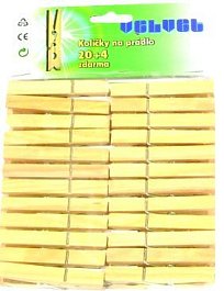 Kolíčky na prádlo UH 20ks