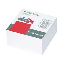 Blok špalíček 85x85x40 nelepený bílý DOX