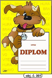 Diplom - A5 (různé druhy)