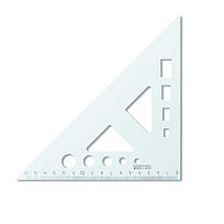 Trojúhelník s výřezy transparentní 45/177