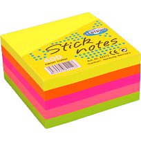 Blok lepící 76x76 5barevný neon Centrum