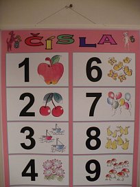 Čísla 1 - 10 (tučně) A1