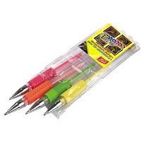 Pero gelové sada FLUO 4 barvy