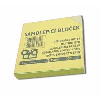 Blok lepící 75x75 žlutý