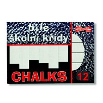 Křída školní bílá 12ks