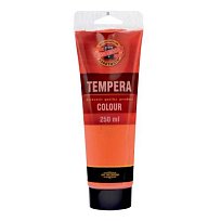Tempera 250 ml - rumělka červená