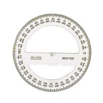 Úhloměr transparentní 360/100