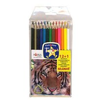 Pastelky trojhranné 12+2 nelámavé