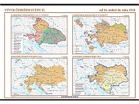 Vývoj českého státu II. (od 16. století do roku 1918) – nástěnná mapa (1360 x 960 mm)