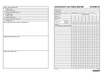 Katalogový list žáka pro 1. st. ZŠ