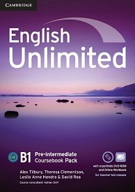 English Unlimited Pre-Intermediate Coursebook with e-Portfolio and Online WB