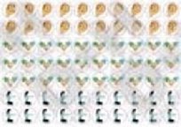 Sada snímatelných samolepek z PVC k plakátům (140 ks)