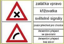 Dopravní značky s popisem (40ks)
