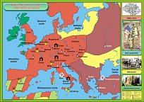 Náboženské poměry v Evropě raného středověku (120 x 90 cm)