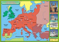 Umění a vzdělanost v Evropě raného středověku (120 x 90 cm)