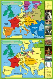 Politický vývoj Evropy na počátku a ve 2. polovině 18. století (140 x 100 cm)