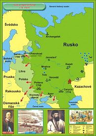 Vývoj a expanze Ruska v 18. století (120 x 90)