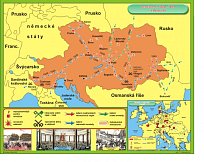 Revoluce 1848 - 1849 v habsburské monarchii a v Evropě (120 x 100 cm)