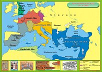 Vznik a rozmach Byzantské říše v 6. a 8.století (120 x 90 cm)