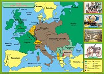Evropa před 1. světovou válkou (120 x 90 cm)