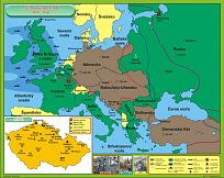 Světová válka v Evropě, Naše země v době I. světové války (120 x 100 cm)