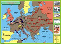 Druhá světová válka v Evropě  1943 - 1945 (120 x 90)