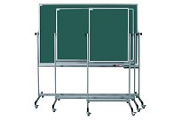 Oboustranná mobilní magnetická křídová tabule ekoTAB 200x100