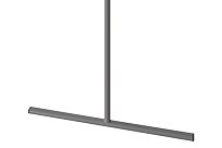 Téčková stabilní noha k paravánu výšky 150 cm