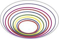 Gymnastická obruč 70cm