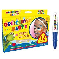 Barvy na obličej MFP modrá