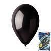 Balónek nafukovací kul.černý/100ks