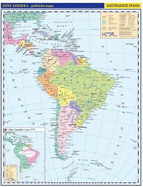 Jižní Amerika – příruční politická mapa (297 × 420 mm)