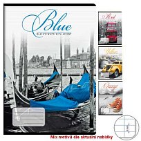 Sešit školní bílý 564 s okrajem