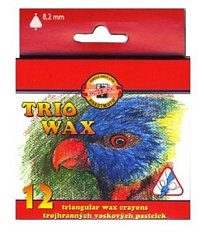 Voskovky 8272 trojhranné 12ks Koh-i-noor
