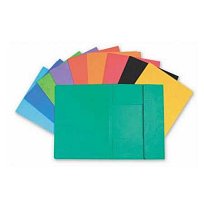 Mapa odkládací A4 3 klopy prešpán žlutá