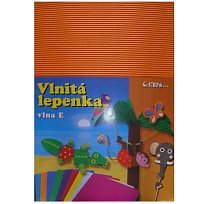 Lepenka 34,5x24,5 rovná oranžová /10ks