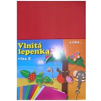 Lepenka 34,5x24,5 rovná červená /10ks