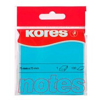 Blok lepící 75 x 75 mm modrý neon