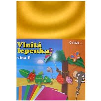 Lepenka 34,5x24,rovná žlutá /10ks