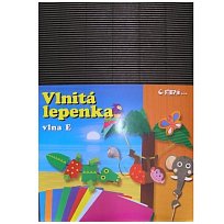 Lepenka 34,5x24,5 rovná černá /10ks