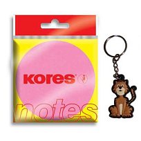 Blok lepící 75x75 mm růžové neon