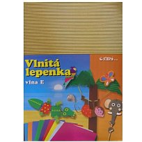 Lepenka 34,5x24,5 rovná zlatá /10ks