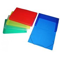 Krabice na spisy A4 PP s gumou žlutá