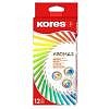 Pastelky Kores trojhranné 12ks Kromas
