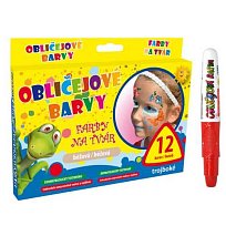 Barvy na obličej MFP červená