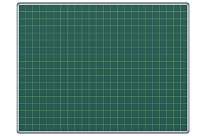 Zelená magnetická tabule na křídy se čtverci 100 mm ekoTAB 200x100