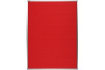 Červená textilní nástěnka na zeď ekoTAB 120x90