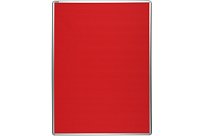 Červená textilní nástěnka na zeď ekoTAB 180x120