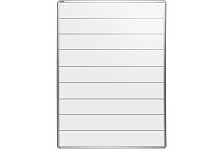 Bílá magnetická tabule s linkami ekoTAB 60x90