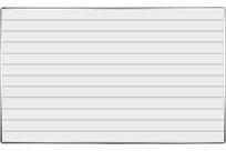 Bílá magnetická tabule s linkami ekoTAB 75x100